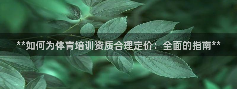 欧陆娱乐注册链接安全吗：**如何为体育培训资质合理定
