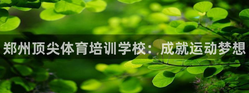 欧陆娱乐平台登录不上去怎么办：郑州顶尖体育培训学校：