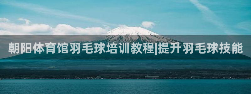 欧陆娱乐登录测速：朝阳体育馆羽毛球培训教程|提升羽毛
