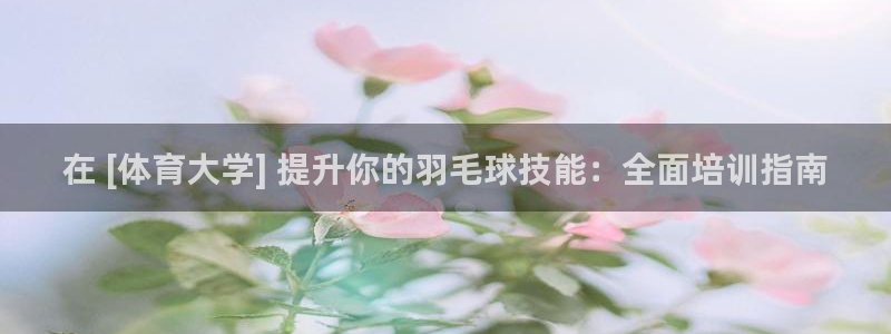 欧陆娱乐注册代理：在 [体育大学] 提升你的羽毛球技能：全面