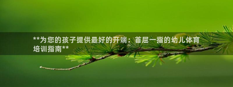 欧陆娱乐稳中：**为您的孩子提供最好的开端：首屈一指